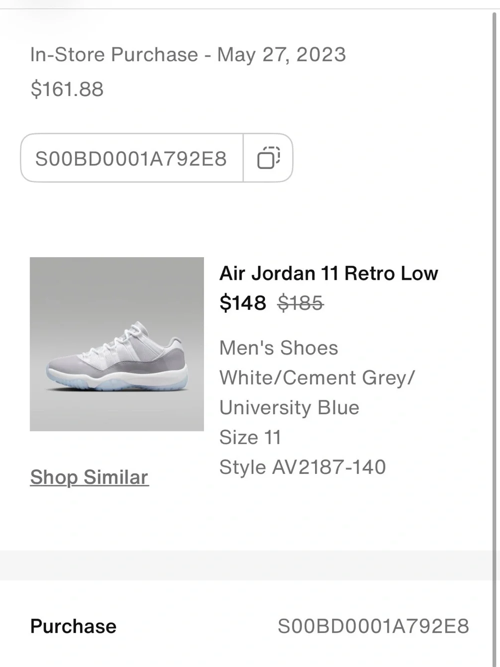 Jordan Men’s Low Top Athletic Shoes in White and Gray Patent